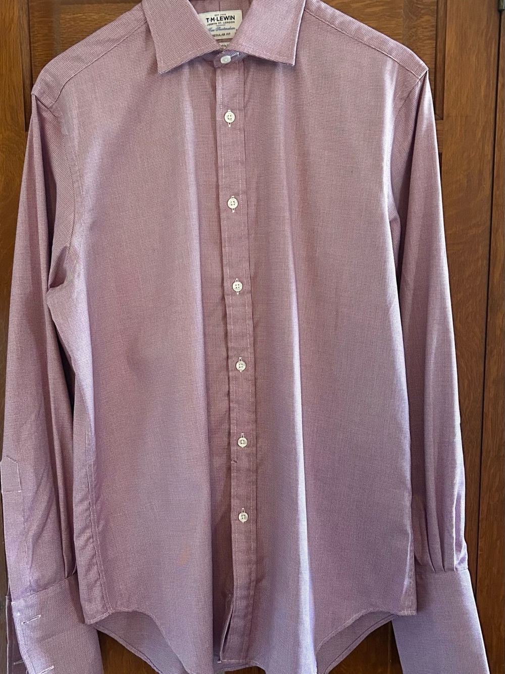T.M.Lewin Men's Light Lavender Dress Shirt